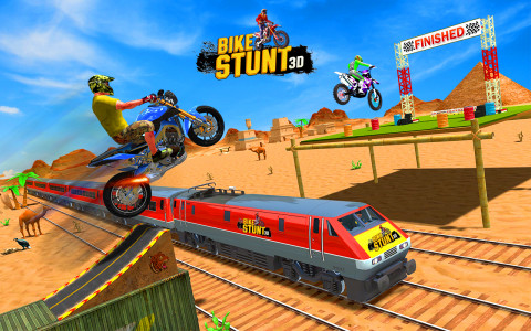 اسکرین شات بازی GT Mega Ramp Stunts Bike Games 3