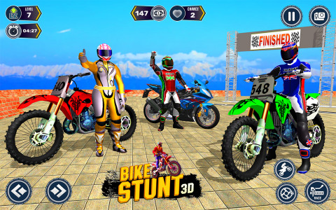 اسکرین شات بازی GT Mega Ramp Stunts Bike Games 2