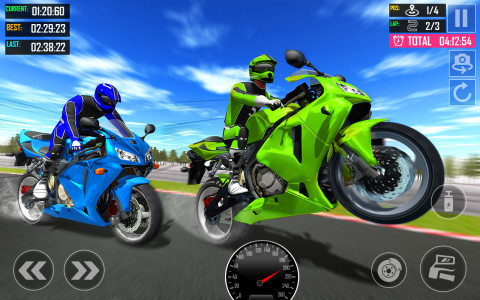 اسکرین شات برنامه Motor Bike Tour Racing Games 1