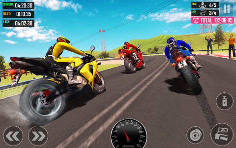 اسکرین شات برنامه Motor Bike Tour Racing Games 8