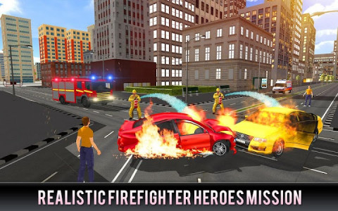 اسکرین شات بازی Firefighter Truck 911 Rescue: Emergency Driving 3