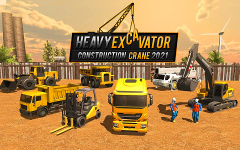 اسکرین شات برنامه Excavator Machine Crane Sim 3D 1
