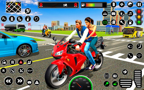 اسکرین شات بازی Bike Taxi Driving Simulator 3D 2