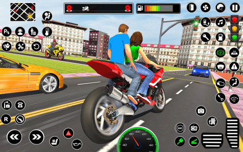 اسکرین شات بازی Bike Taxi Driving Simulator 3D 4