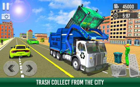 اسکرین شات برنامه Trash Truck Driving Simulator 6