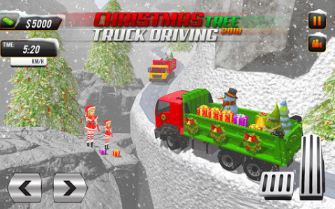 اسکرین شات برنامه Christmas Tree Transporter Truck: Driving Games 7