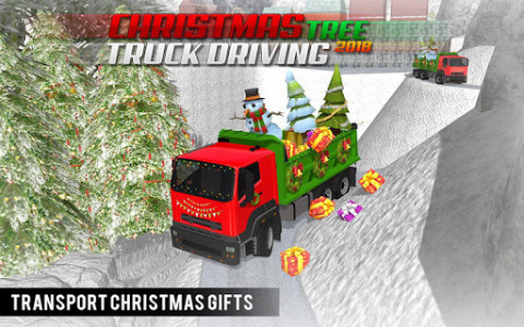 اسکرین شات برنامه Christmas Tree Transporter Truck: Driving Games 8