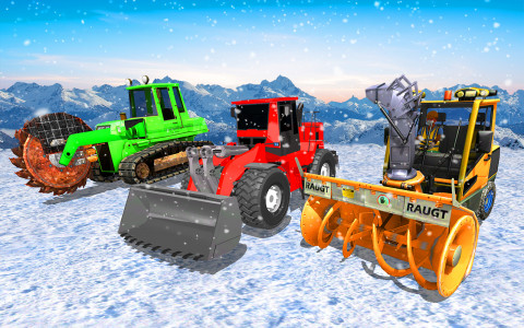 اسکرین شات برنامه Snow Plow Truck Simulator Game 8