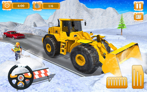 اسکرین شات برنامه Snow Plow Truck Simulator Game 3