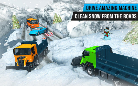 اسکرین شات برنامه Snow Plow Truck Simulator Game 4