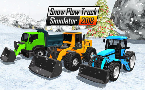 اسکرین شات برنامه Snow Plow Truck Simulator Game 2