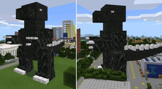 اسکرین شات بازی Big godzilla mod for mcpe 3