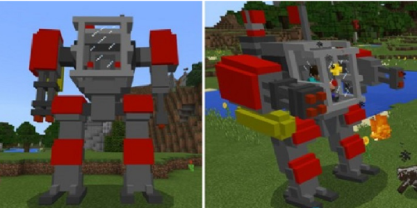 اسکرین شات بازی Defender robot mod for mcpe 4