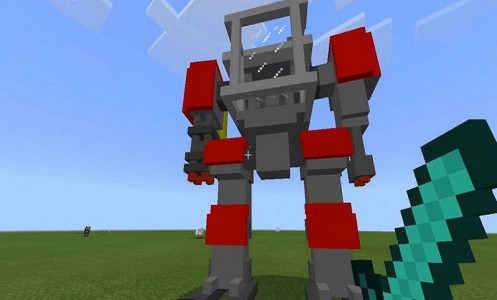 اسکرین شات بازی Defender robot mod for mcpe 1