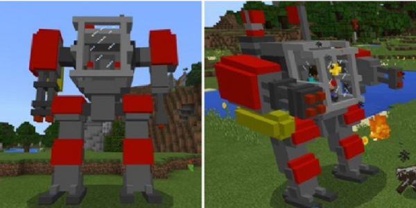 اسکرین شات 4 بازی Defender robot mod for mcpe