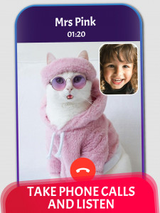 اسکرین شات بازی Cat Video Call & Chat Prank 3