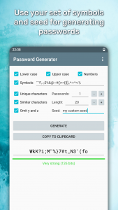 اسکرین شات برنامه Password Generator 5