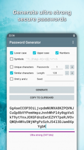 اسکرین شات برنامه Password Generator 3