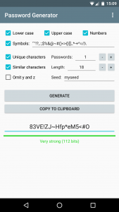 اسکرین شات برنامه Password Generator 3