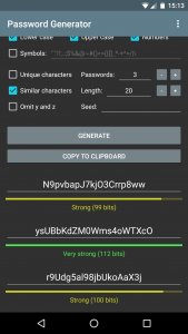 اسکرین شات برنامه Password Generator 5