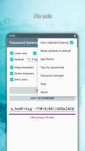 اسکرین شات 7 برنامه Password Generator
