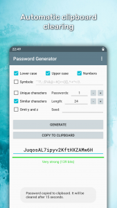 اسکرین شات برنامه Password Generator 6