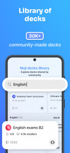 اسکرین شات 4 برنامه Noji: Study with Flashcards