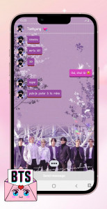 اسکرین شات بازی BTS Messenger : Chat Simulator 4