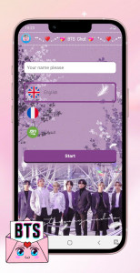 اسکرین شات بازی BTS Messenger : Chat Simulator 1