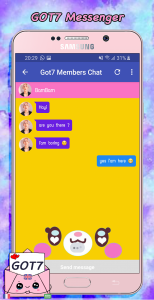 اسکرین شات بازی GOT7 Messenger Simulator 3