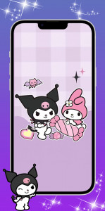 اسکرین شات برنامه Kuromi And My Melody Wallpaper 3