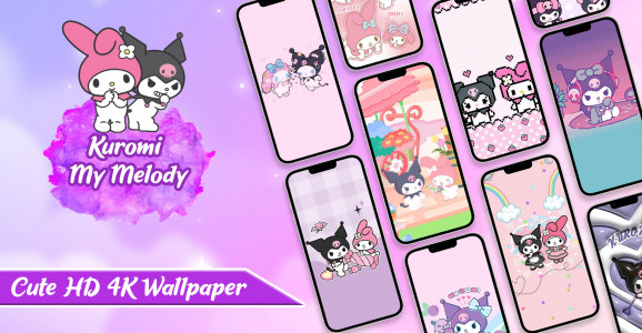 اسکرین شات برنامه Kuromi And My Melody Wallpaper 1