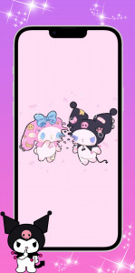 اسکرین شات برنامه Kuromi And My Melody Wallpaper 4