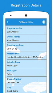 اسکرین شات برنامه RTO Vehicle Information 2