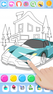 اسکرین شات بازی Monster Car and Truck Coloring 3