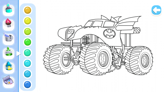 اسکرین شات 5 بازی Monster Truck & Cars Coloring
