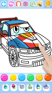 اسکرین شات بازی Monster Car and Truck Coloring 2