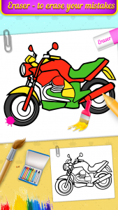 اسکرین شات برنامه Vehicle Coloring Book Game 5