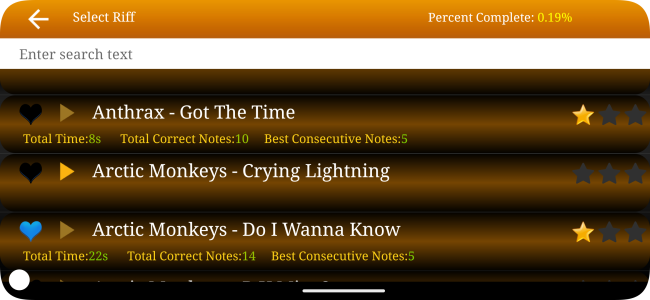 اسکرین شات 4 برنامه Guitar Riff
