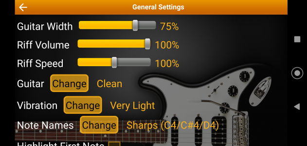 اسکرین شات برنامه Guitar Riff 8