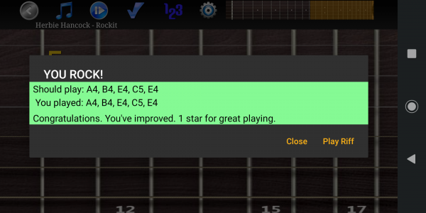 اسکرین شات برنامه Guitar Riff 4