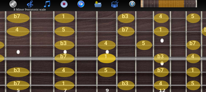 اسکرین شات برنامه Guitar Scales & Chords 5