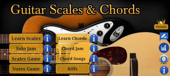 اسکرین شات برنامه Guitar Scales & Chords 2