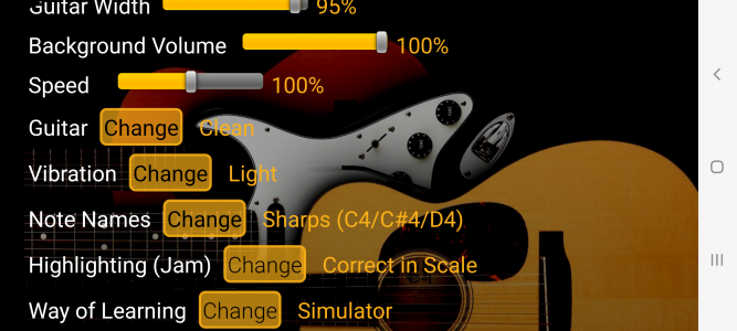 اسکرین شات برنامه Guitar Scales & Chords 8