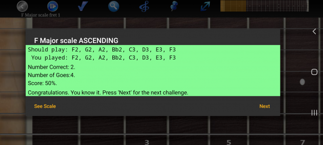 اسکرین شات برنامه Guitar Scales & Chords 4