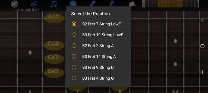 اسکرین شات برنامه Guitar Scales & Chords 6