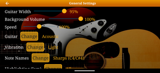 اسکرین شات برنامه Guitar Scales & Chords 8