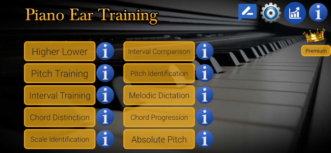 اسکرین شات برنامه Piano Ear Training 1