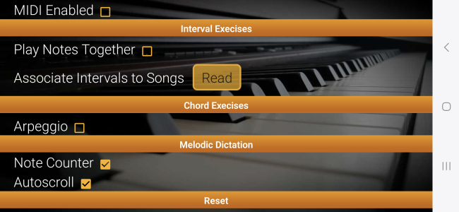 اسکرین شات 8 برنامه Piano Ear Training