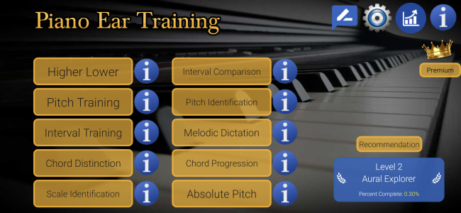 اسکرین شات 1 برنامه Piano Ear Training